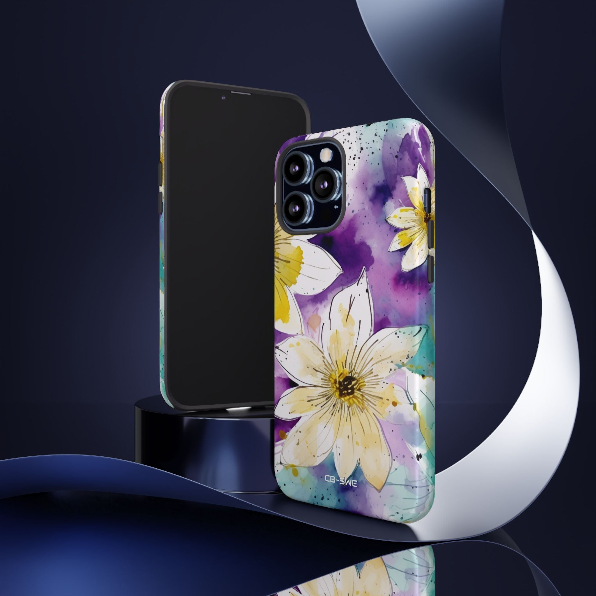 Vibrant Watercolor Flowers - iPhone Case