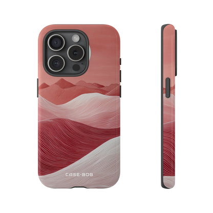 White Orb Dunes iPhone 15 Pro Case - Tough