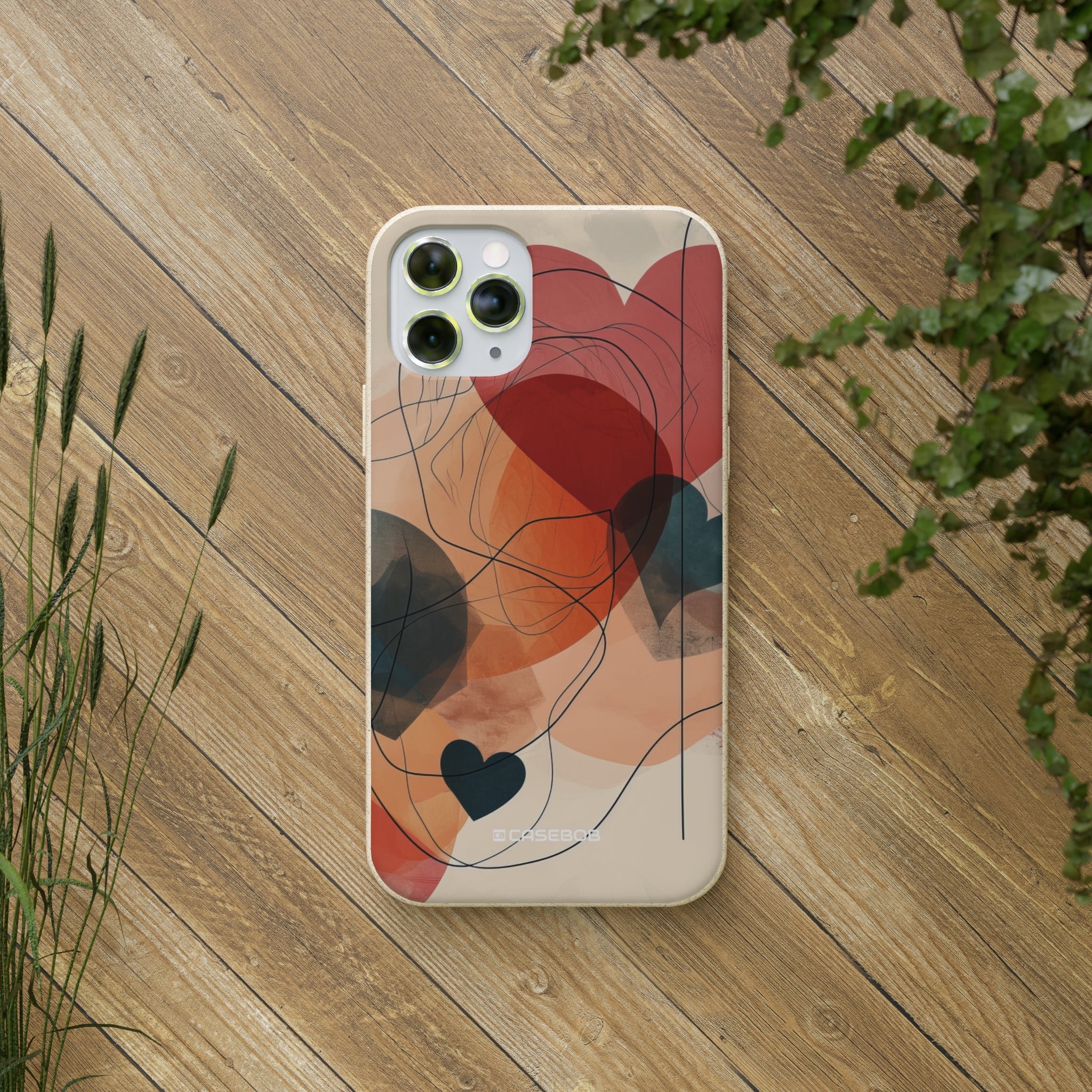 Abstract Heart Harmony | Biodegradable Phone Case