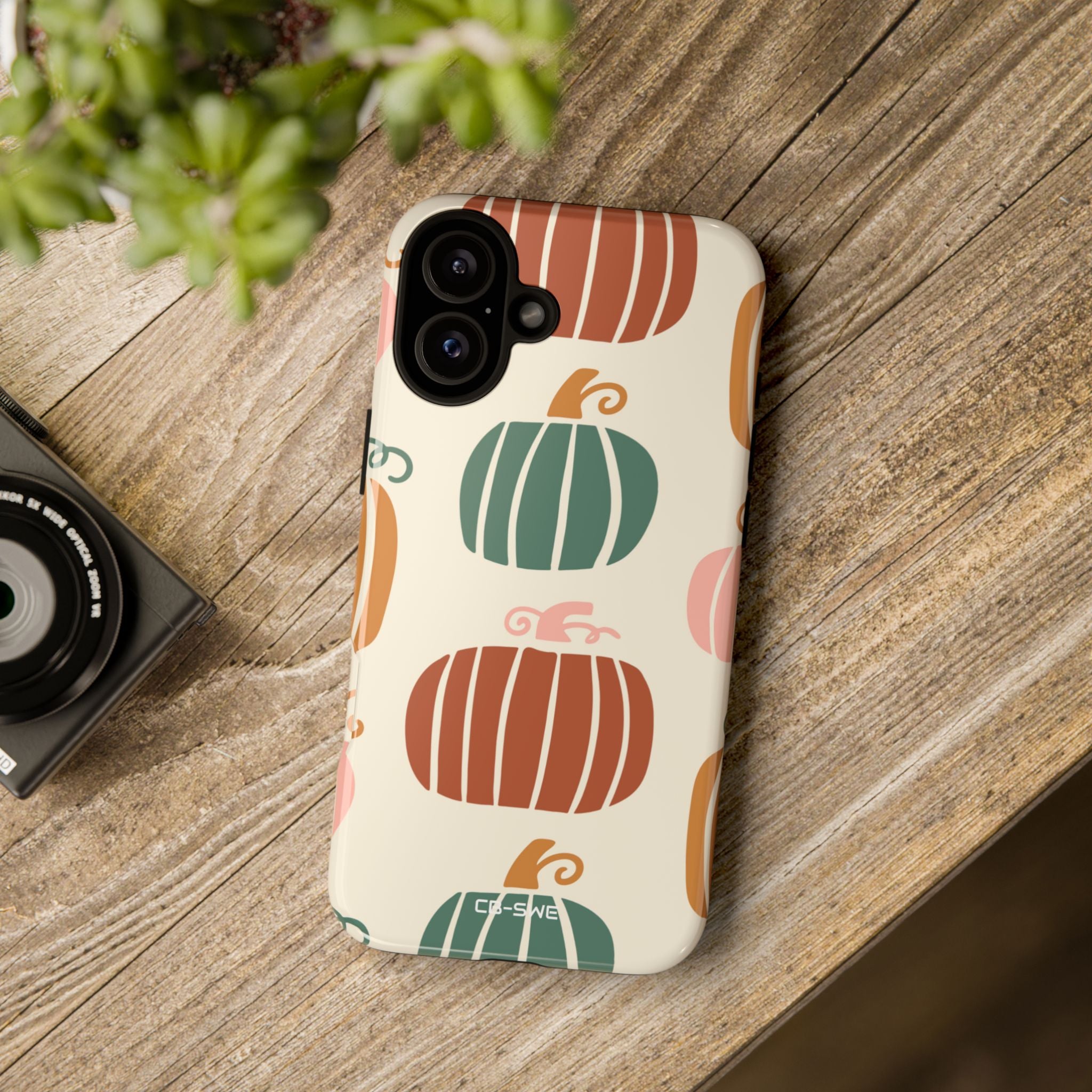 Whimsical Pumpkin Harmony - iPhone Case