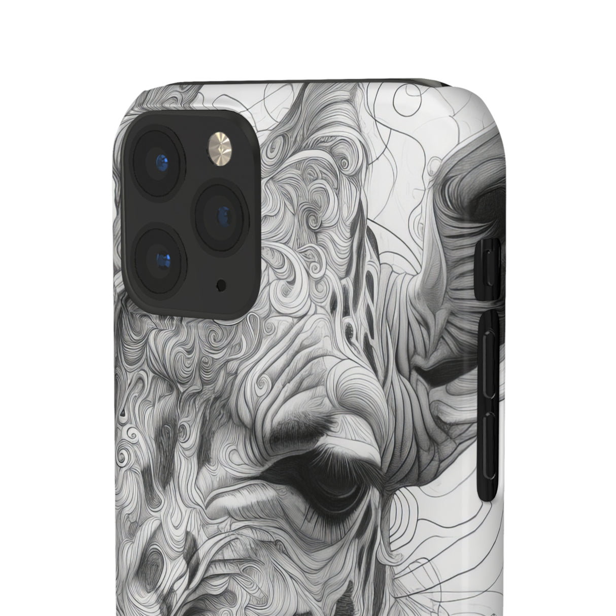 Monochrome Giraffe | Slim Phone Case for iPhone