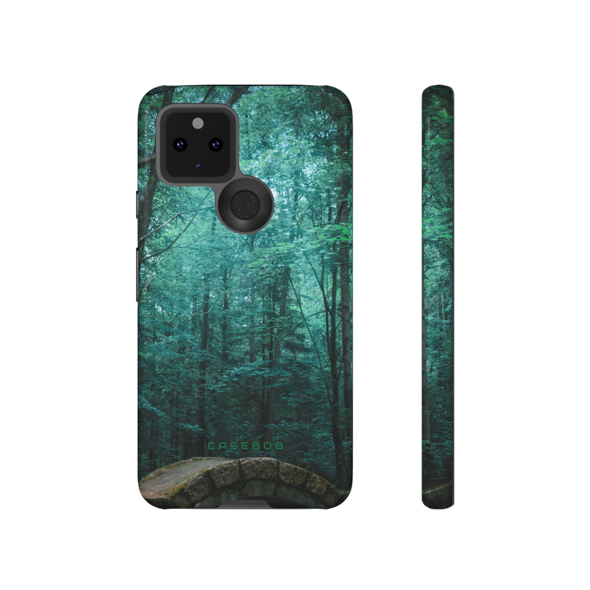 Mystical Forest with Stone Bridge - Protective Phone Case