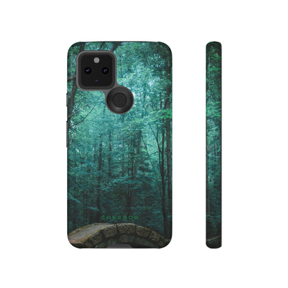 Mystical Forest with Stone Bridge - Protective Phone Case