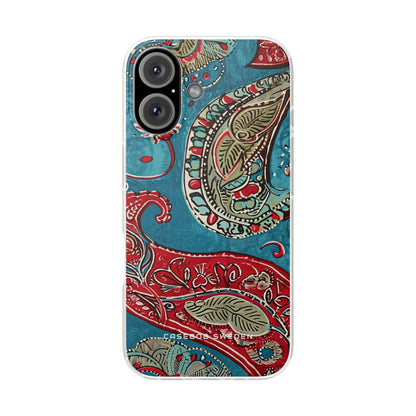 Vintage Paisley Elegance iPhone 16 - Flexi Phone Case