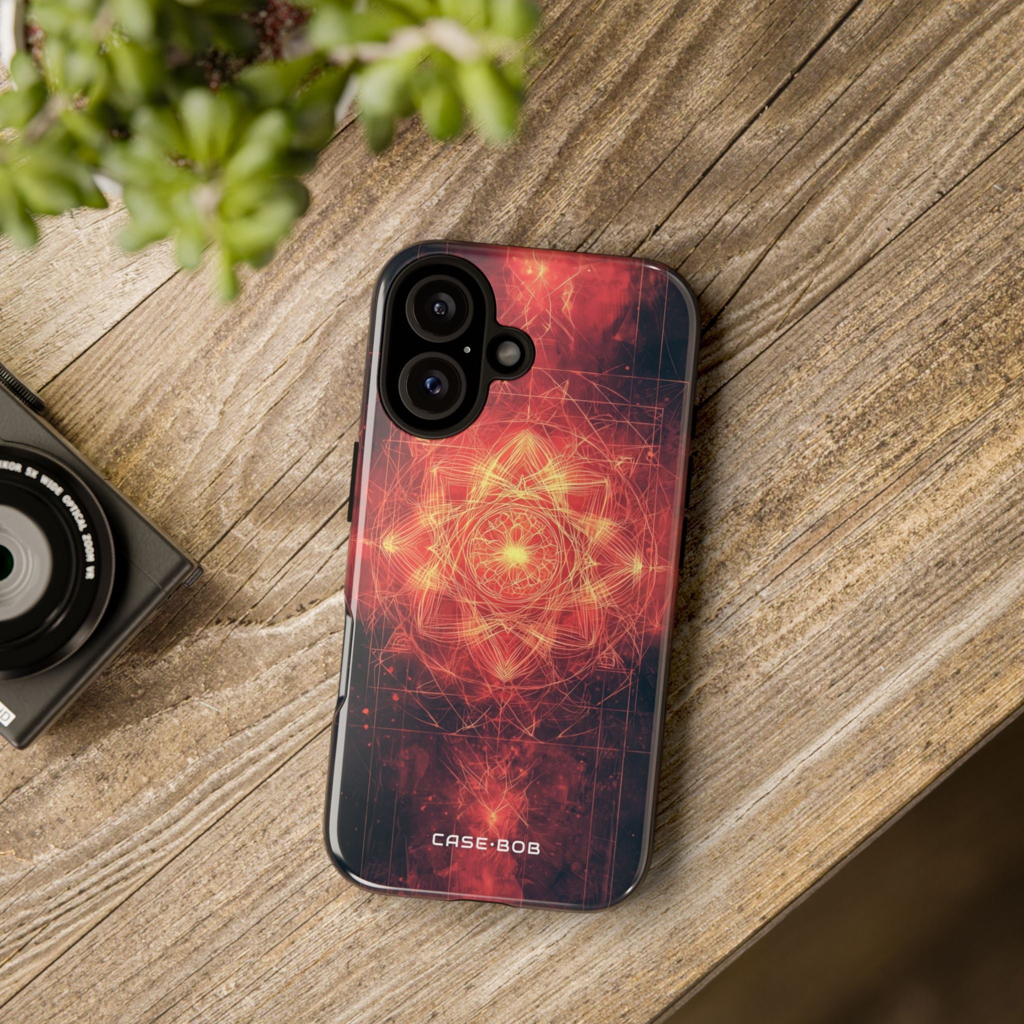 Radiant Mandala iPhone 16 Case - Tough