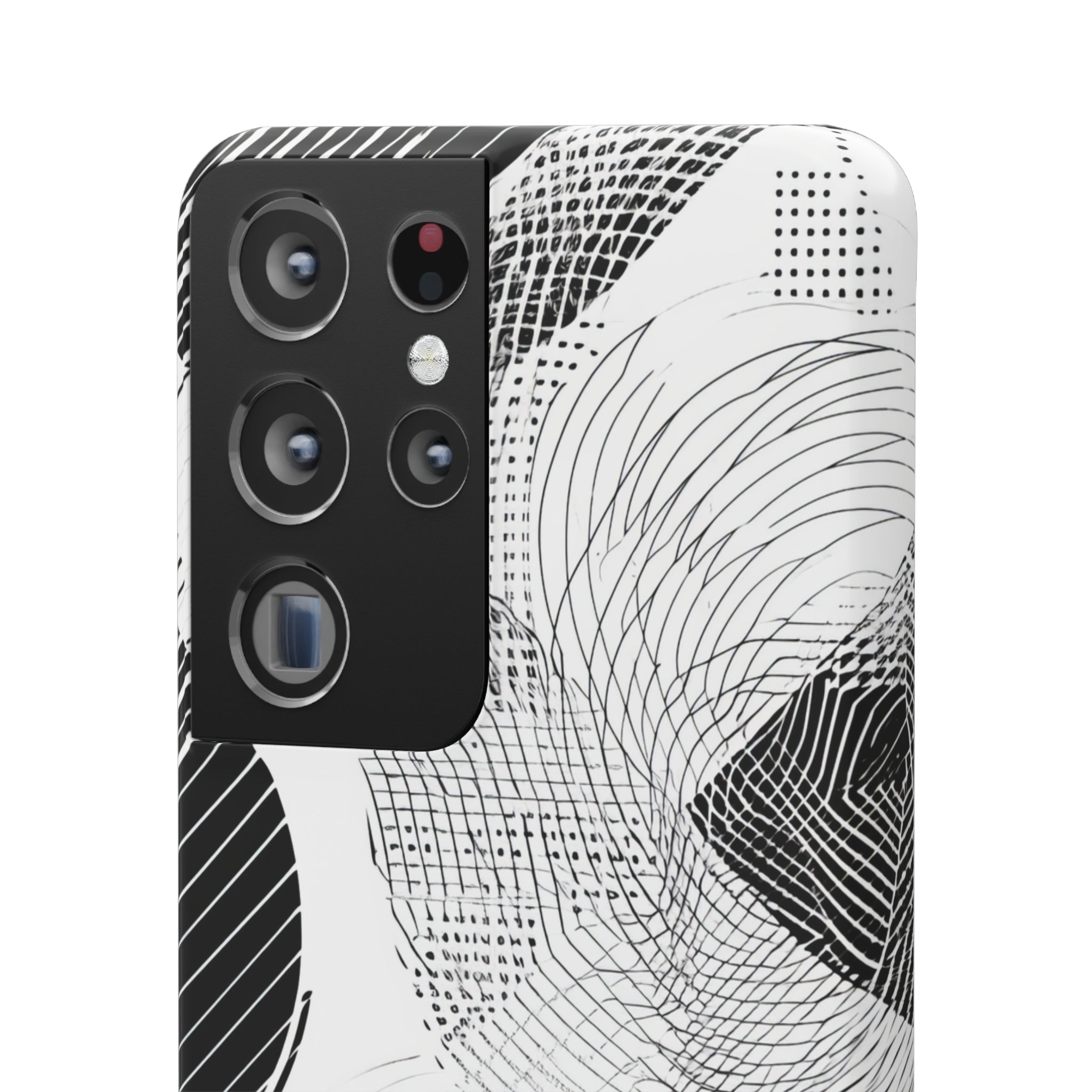 Monochrome Dynamics | Slim Phone Case for Samsung