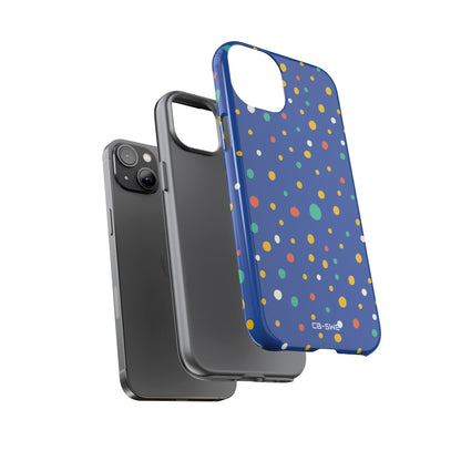 Colorful Dots Dance - iPhone Case