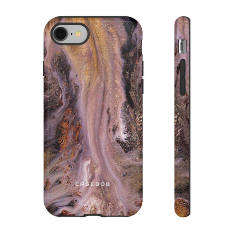 Pink Marble Ink Art - Protective Phone Case