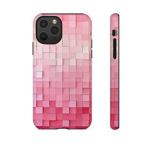 Pink Gradient Mosaic - Protective Phone Case