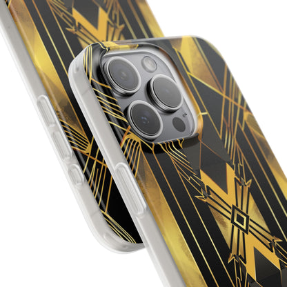 Golden Diamond Radiance iPhone 15 Pro Max Case - Soft