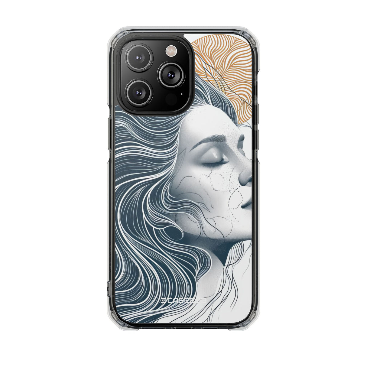 Serene Abstraction - Phone Case for iPhone (Clear Impact - Magnetic)