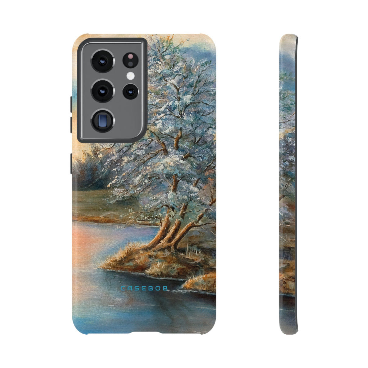 Winterday lake - Protective Phone Case