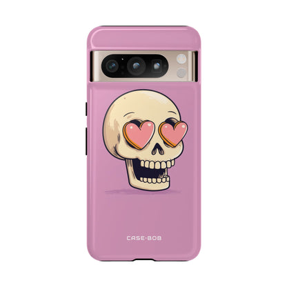 Heart Eyed Skull Google Pixel 8 Pro Case - Tough