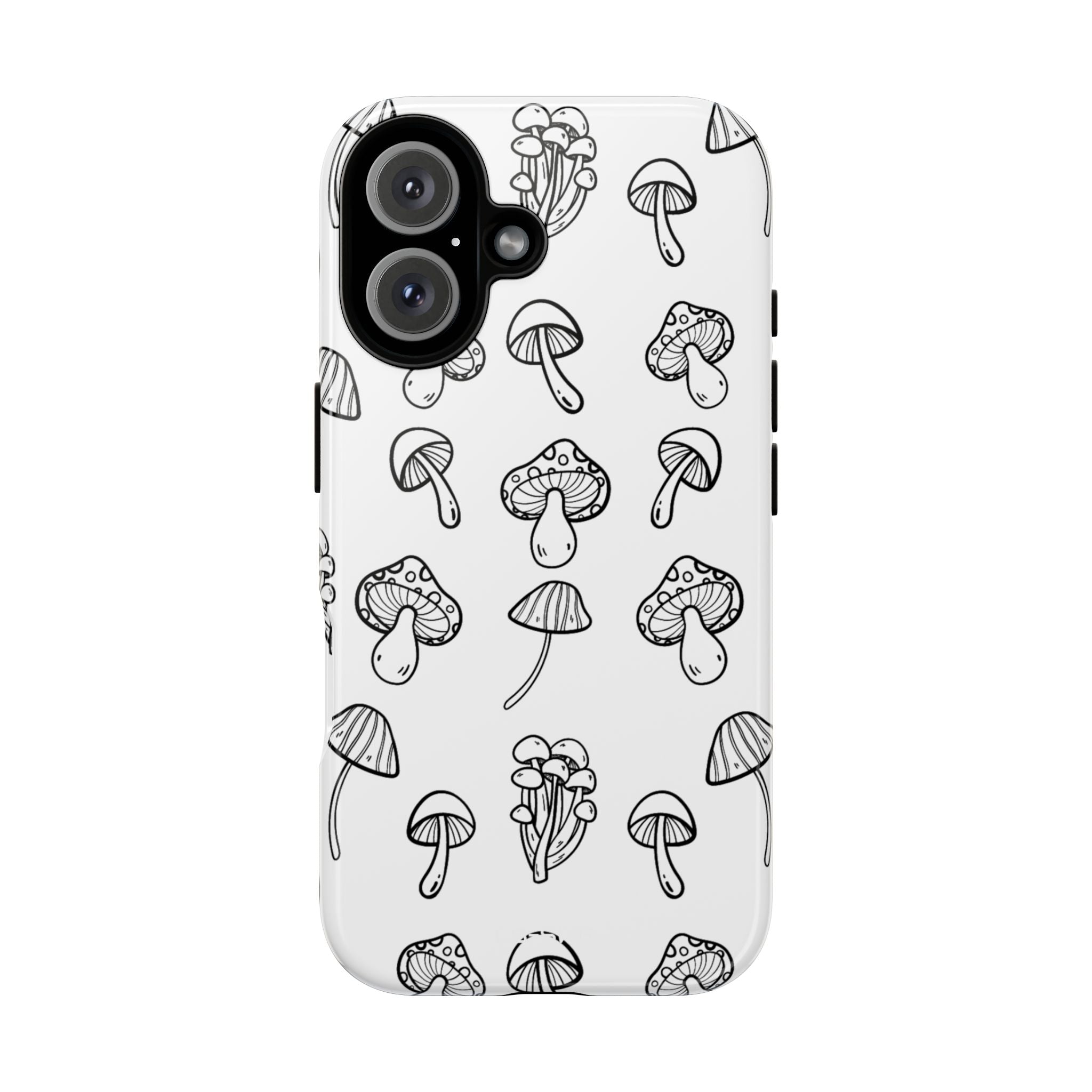 Mushroom Line Play - iPhone Case