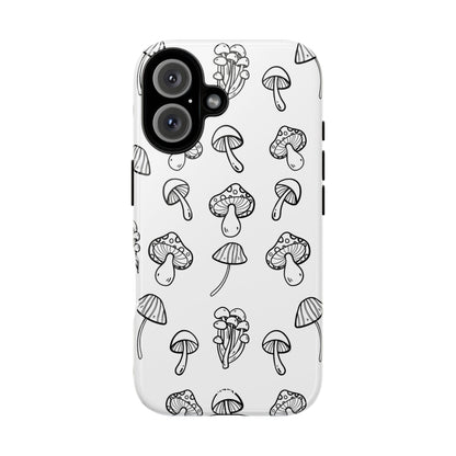 Mushroom Line Play - iPhone Case