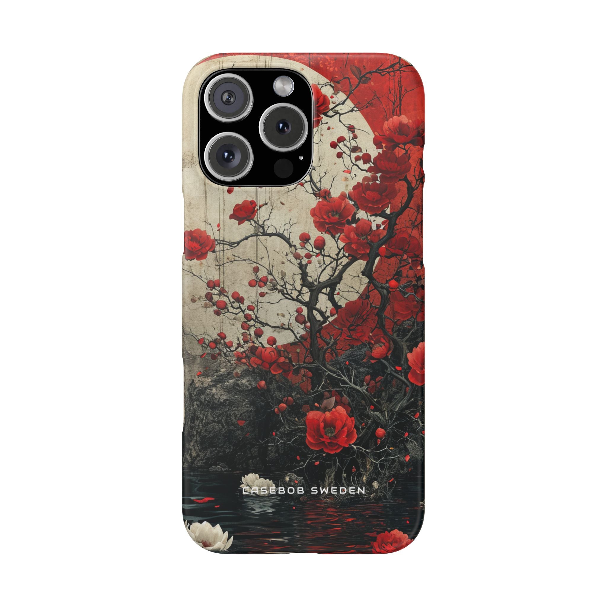 Zen Blossoms in Moonlight iPhone 16 - Slim Phone Case