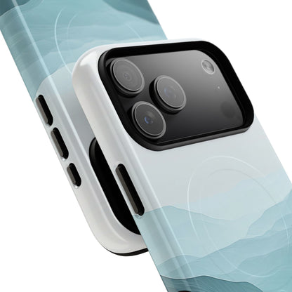 Teal Mist Mountains iPhone 17 Pro Max Case - Tough+