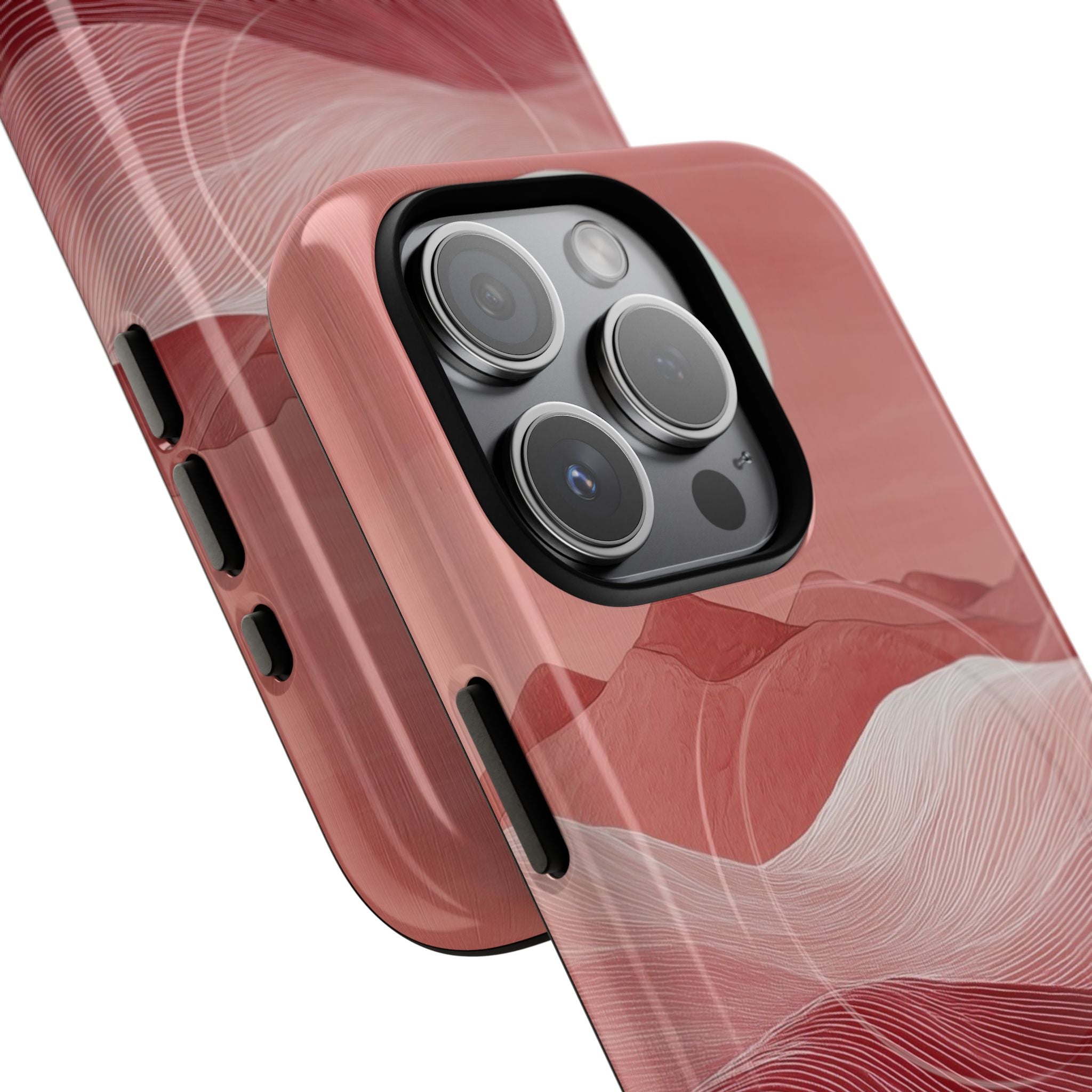 White Orb Dunes iPhone 15 Pro Case - Tough+