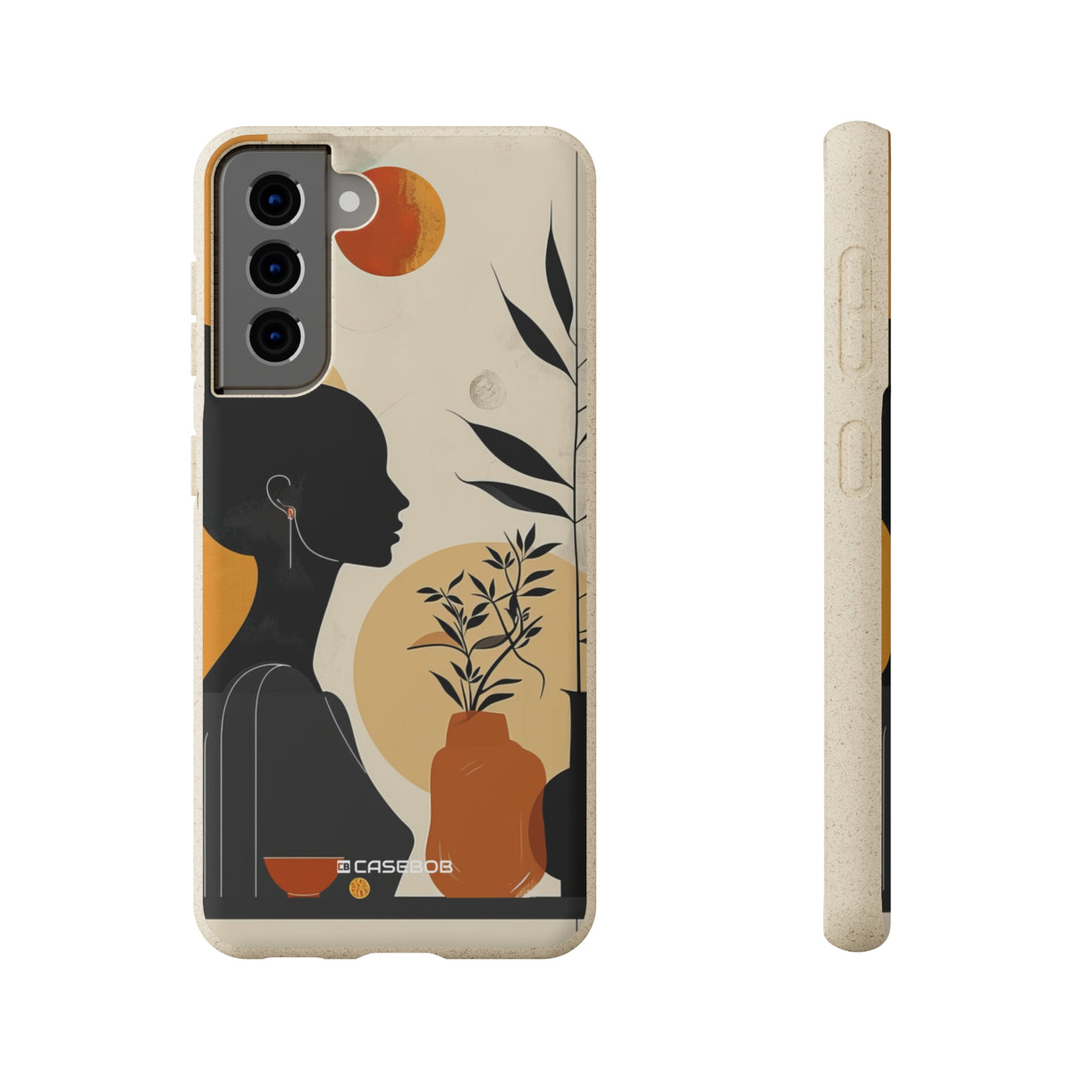 Modern Silhouette Tranquility | Biodegradable Phone Case