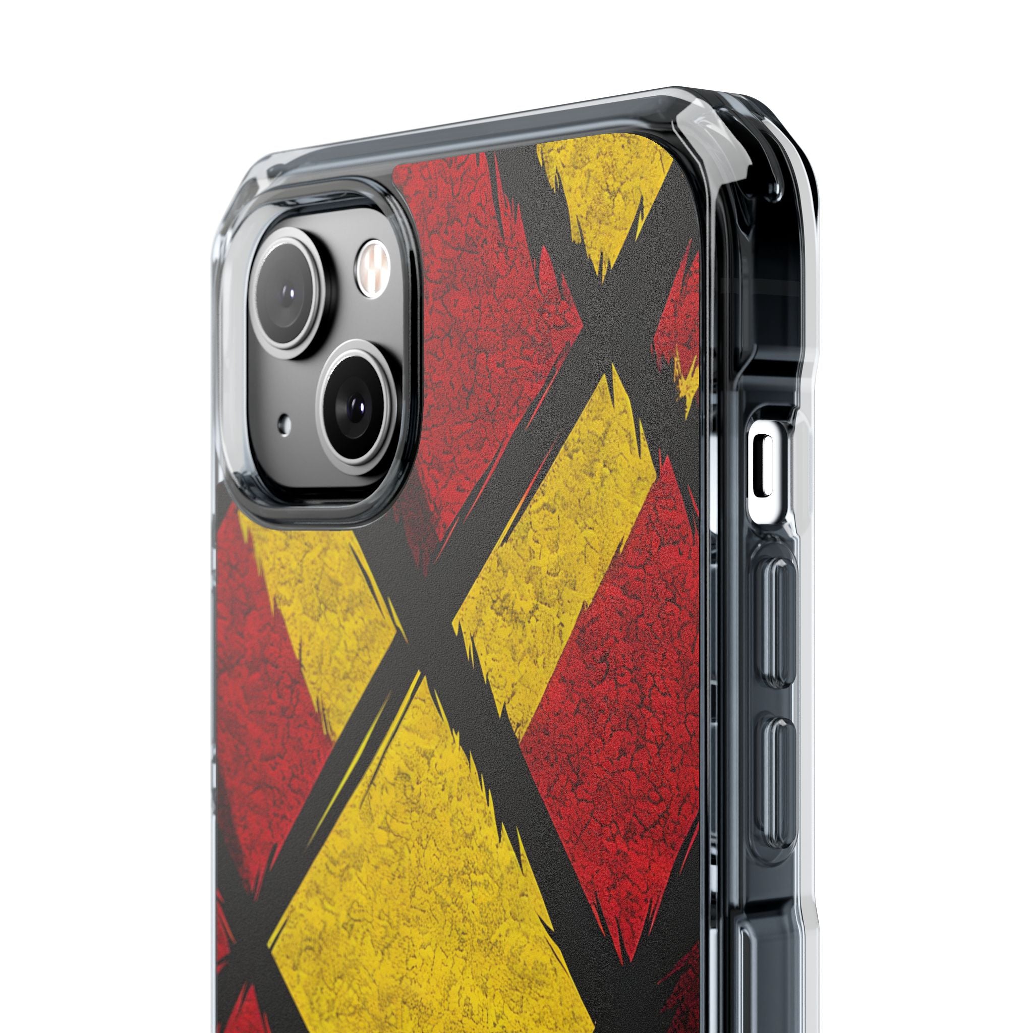 Cracked Diamond Grid iPhone 14 Plus Case - Impact