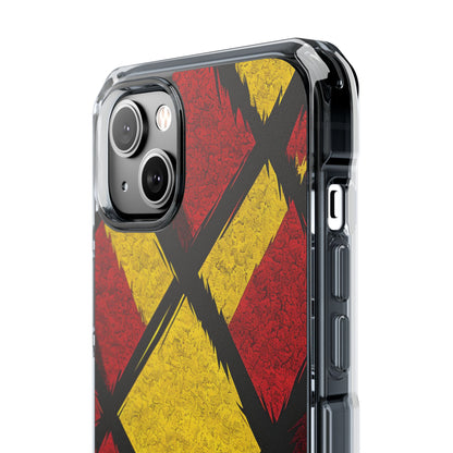 Cracked Diamond Grid iPhone 14 Plus Case - Impact