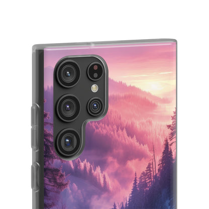 Misty Forest Serenity - Flexi Samsung S22 Phone Case