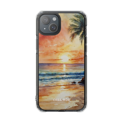 Sunset Palm iPhone 15 Plus Case - Impact