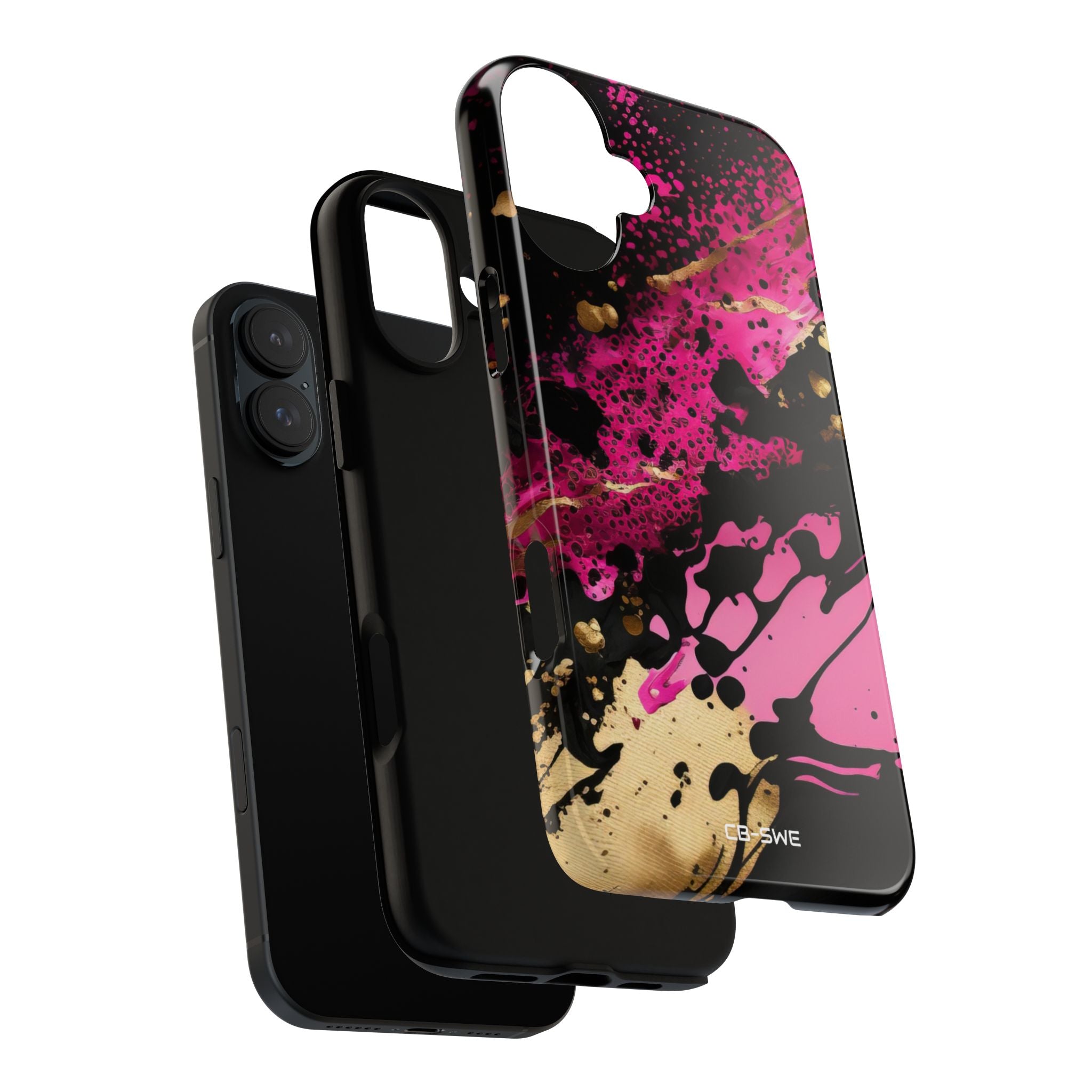 Dynamic Splatter Elegance - iPhone Case