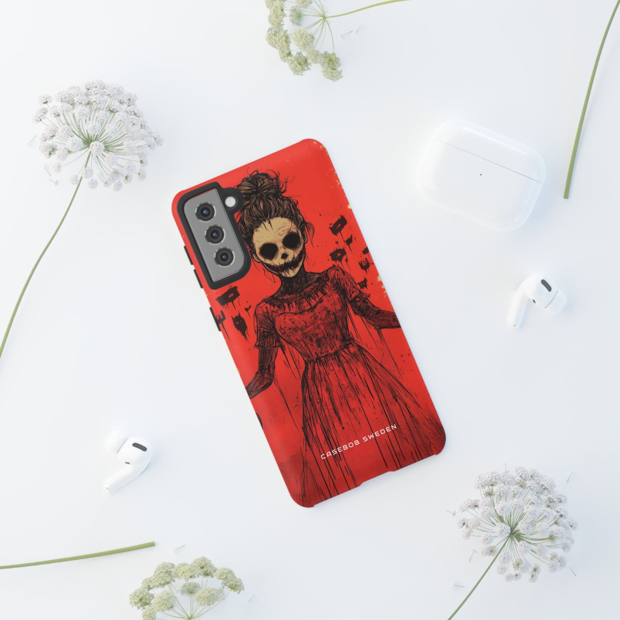 Haunting Scarlet Descent  Samsung S21 - Tough Phone Case