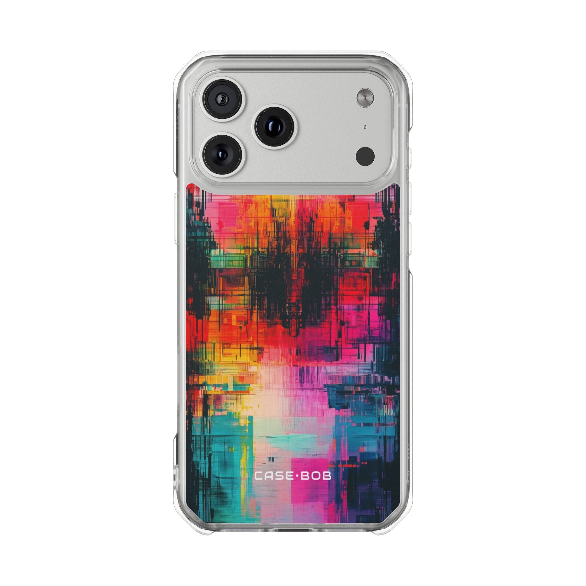 Gouden Block Glitch iPhone 17 Pro Max Case - Impact