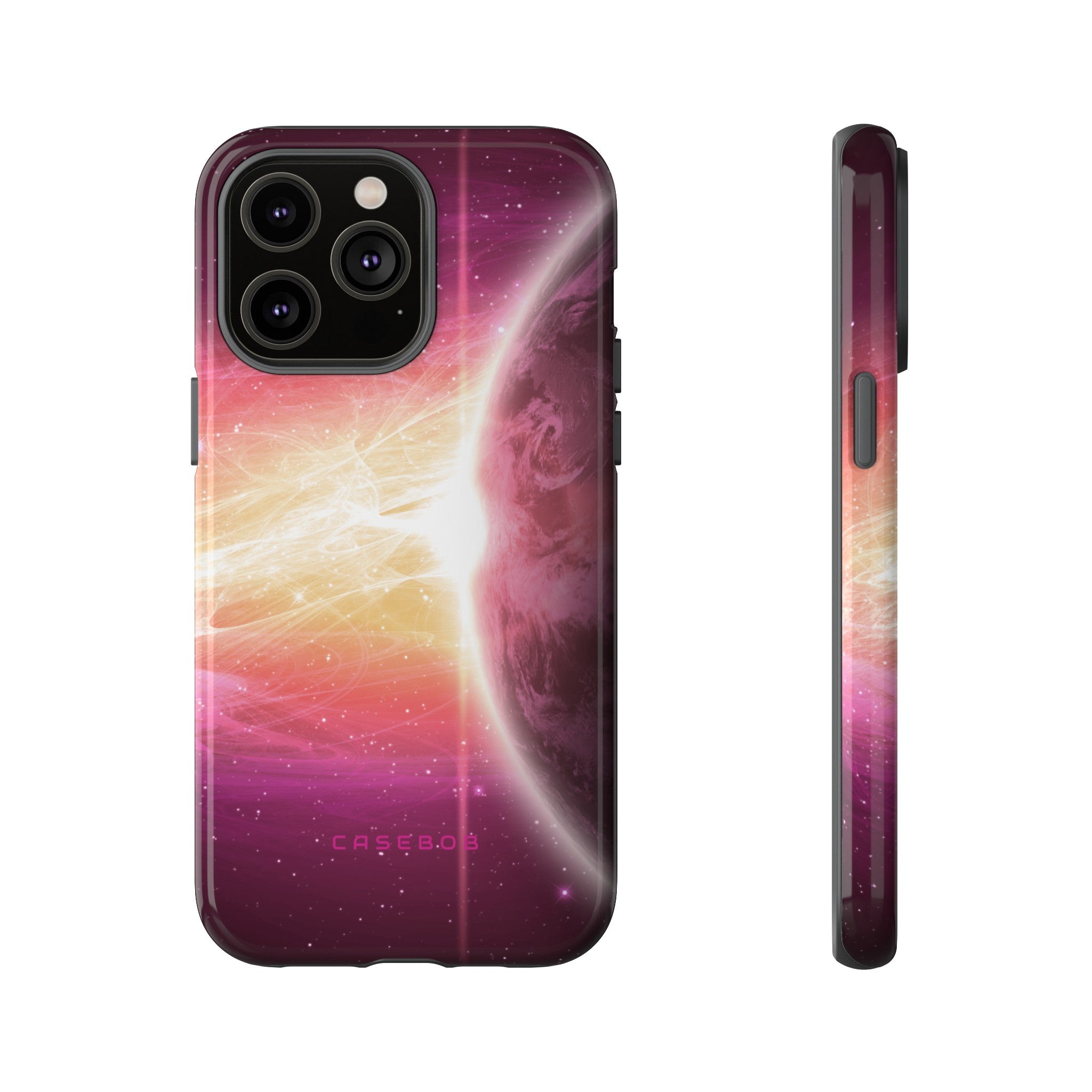 Purple Planets in Space - Protective Phone Case