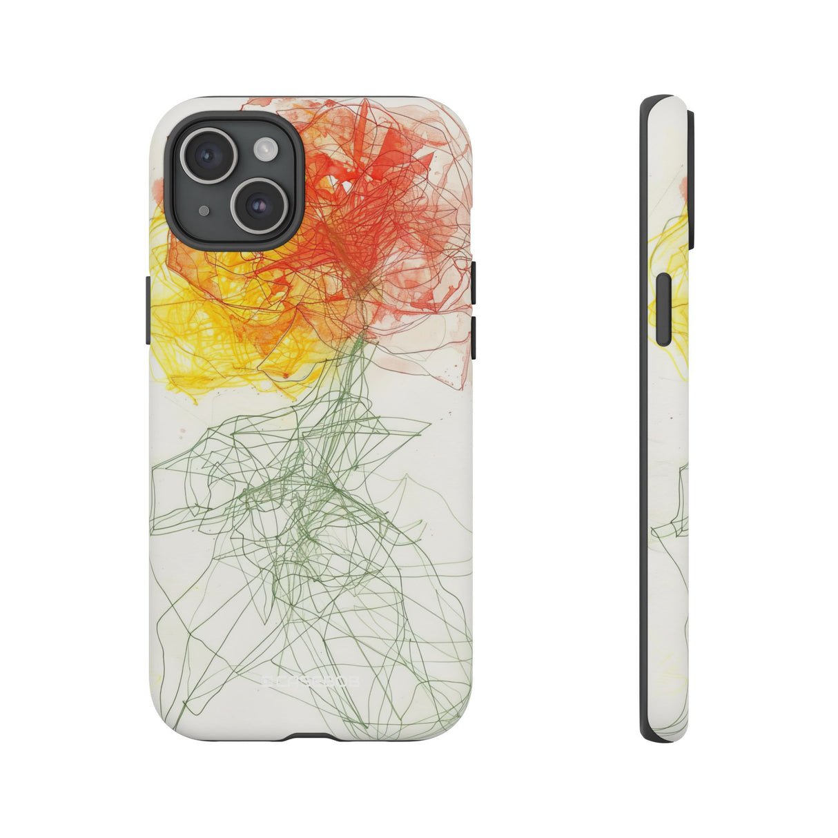 Fiery Blossom | Protective Phone Case for iPhone