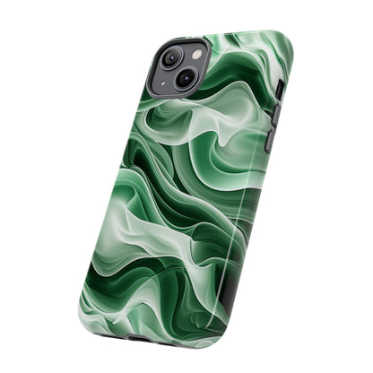 Verdant Wave Elegance - Protective Phone Case