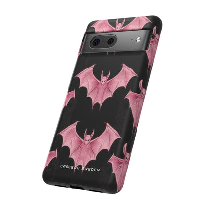 Gothic Pink Bats Aflame Google Pixel 7 - Tough Phone Case