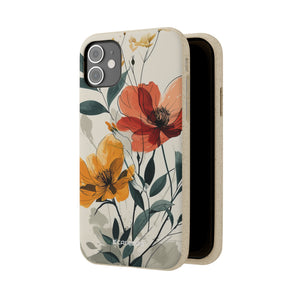 Serene Floral Harmony | Biodegradable Phone Case