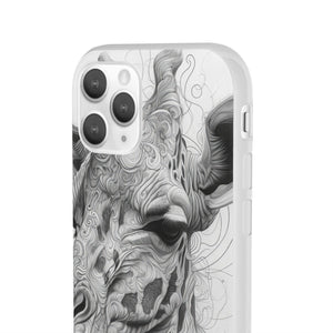 Monochrome Giraffe | Flexible Phone Case for iPhone