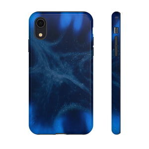 Blue Space Ink Art iPhone Case (Protective) iPhone XR Glossy Phone Case