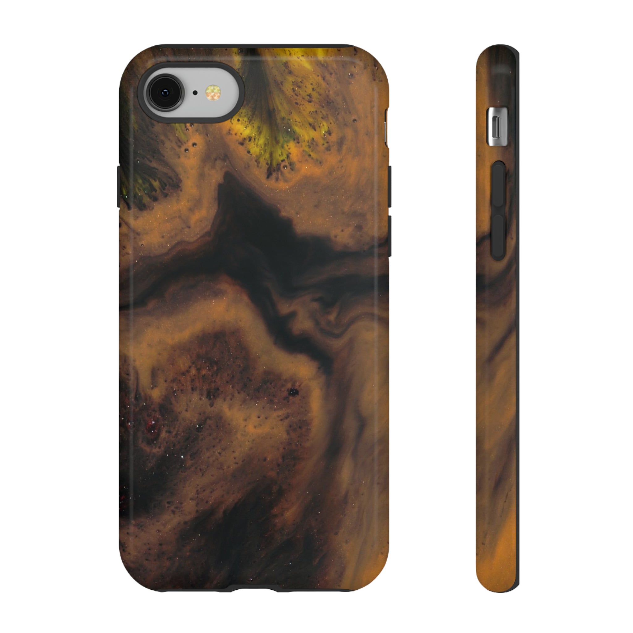 Brown Earth Ink Art - Protective Phone Case