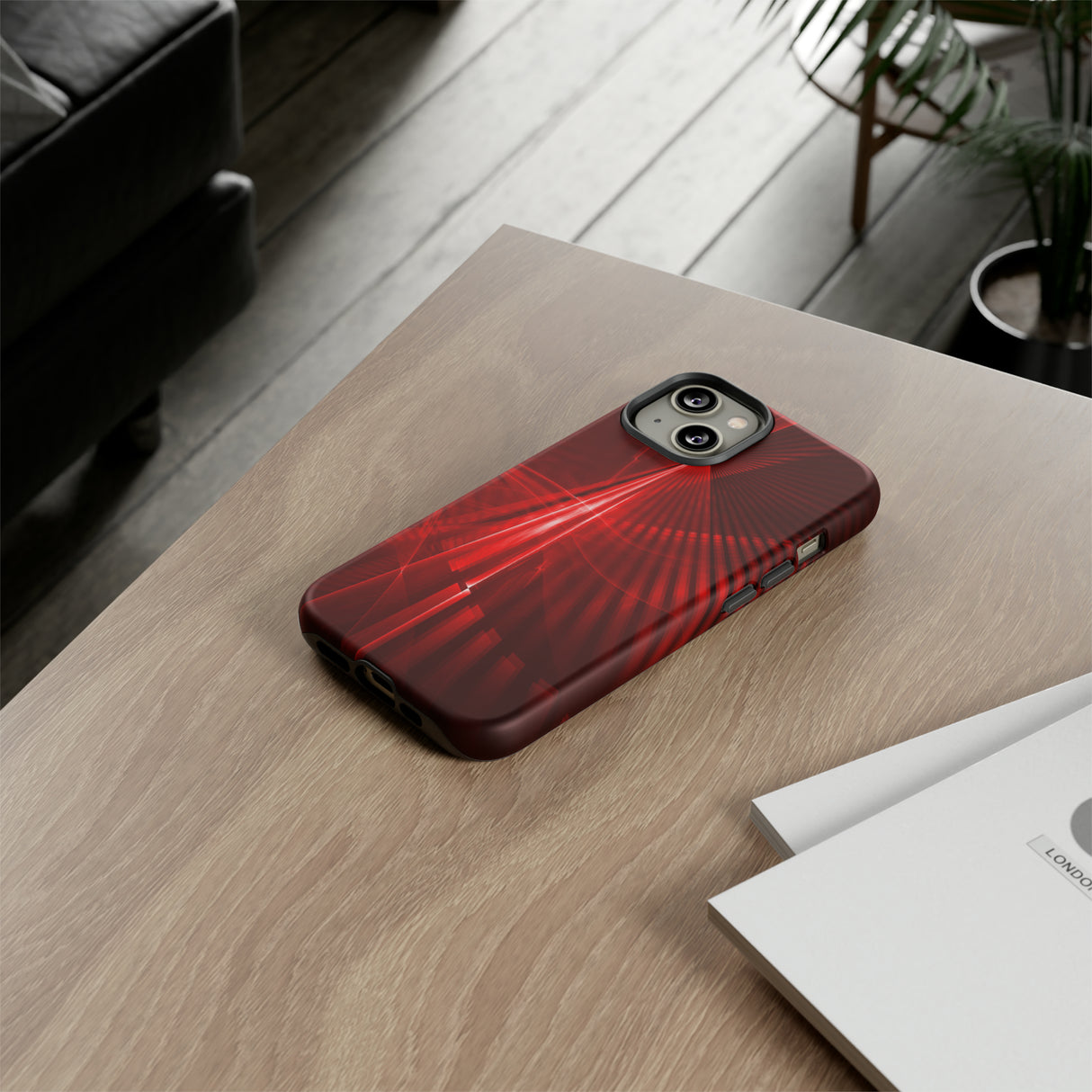 Red Disco Lights - Protective Phone Case