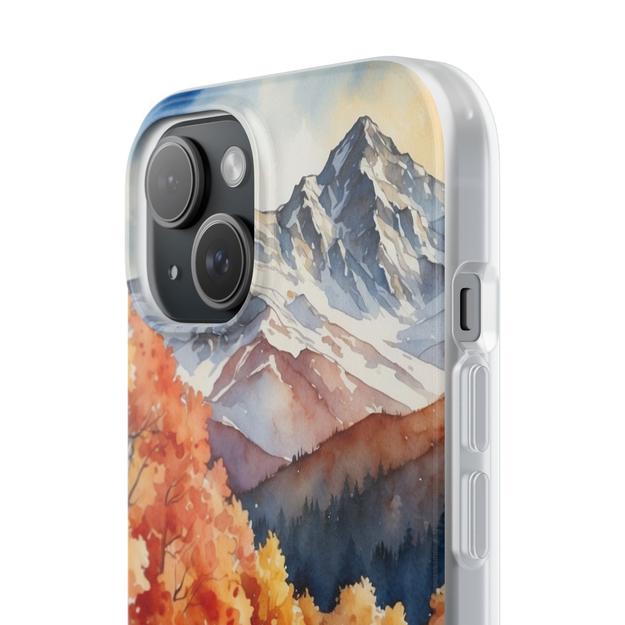Snowcapped Radiance iPhone 15 Case - Soft