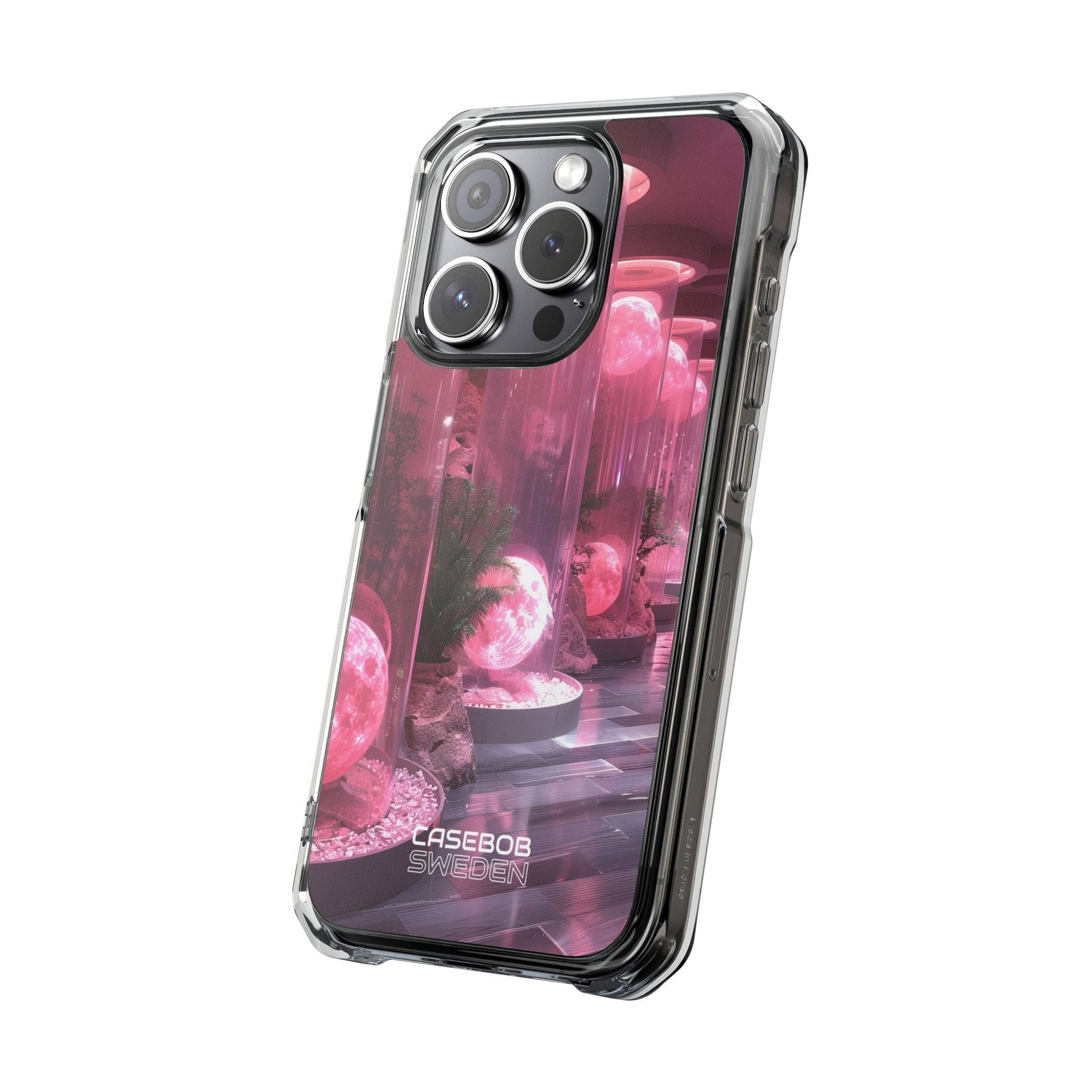 Futuristic Moon Garden iPhone 15 - Impact Clear+