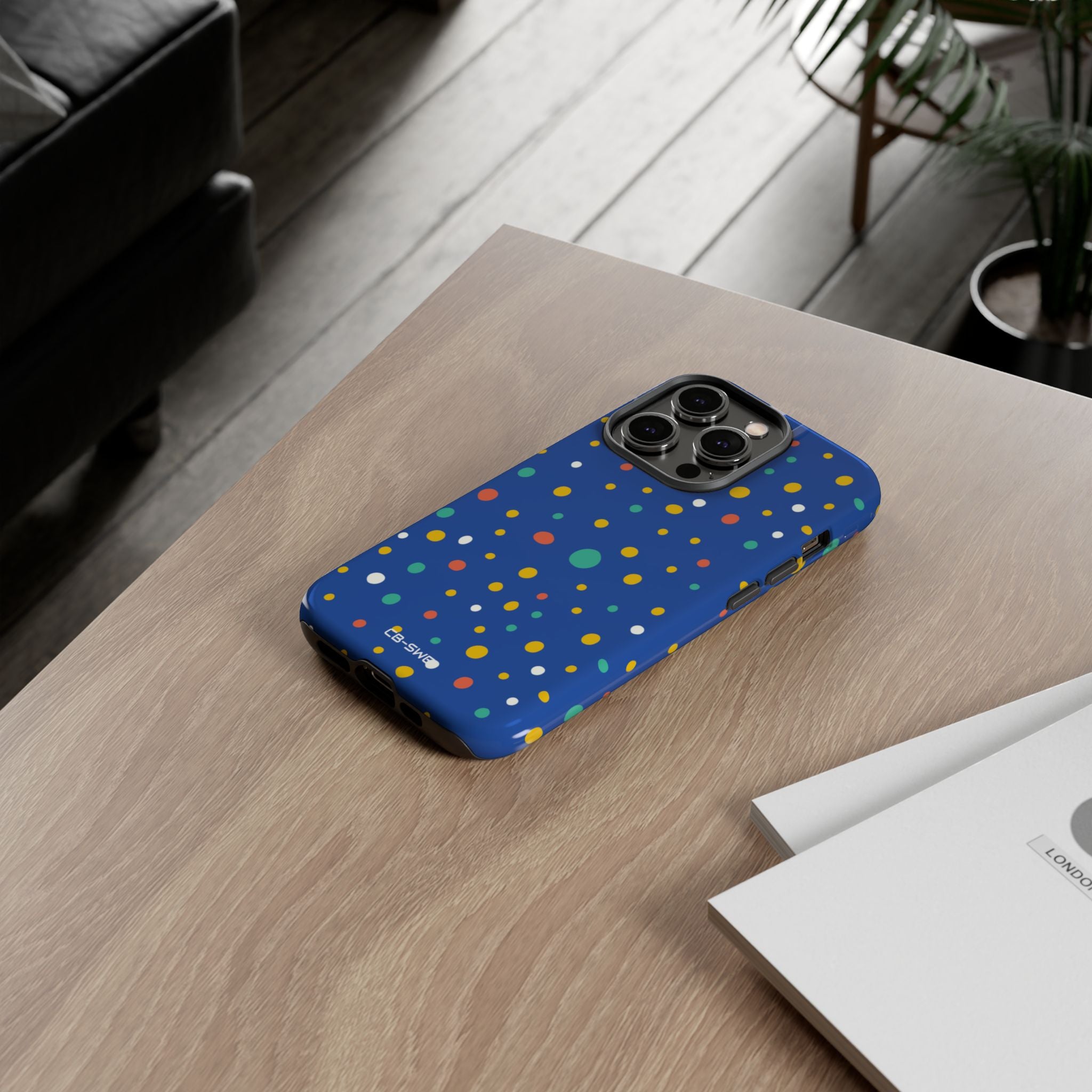 Colorful Dots Dance - iPhone Case