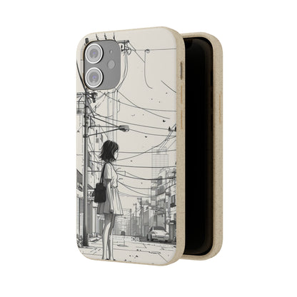 Urban Solitude Sketch | Biodegradable Phone Case