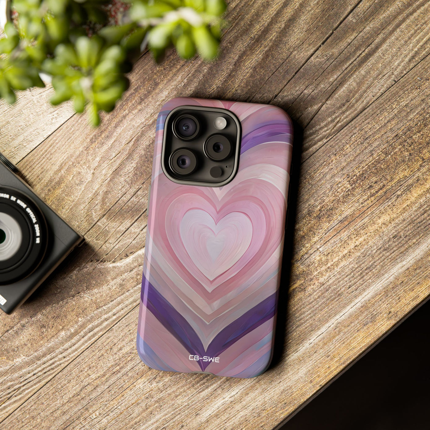 Impressionistic Heart Layers - iPhone Case