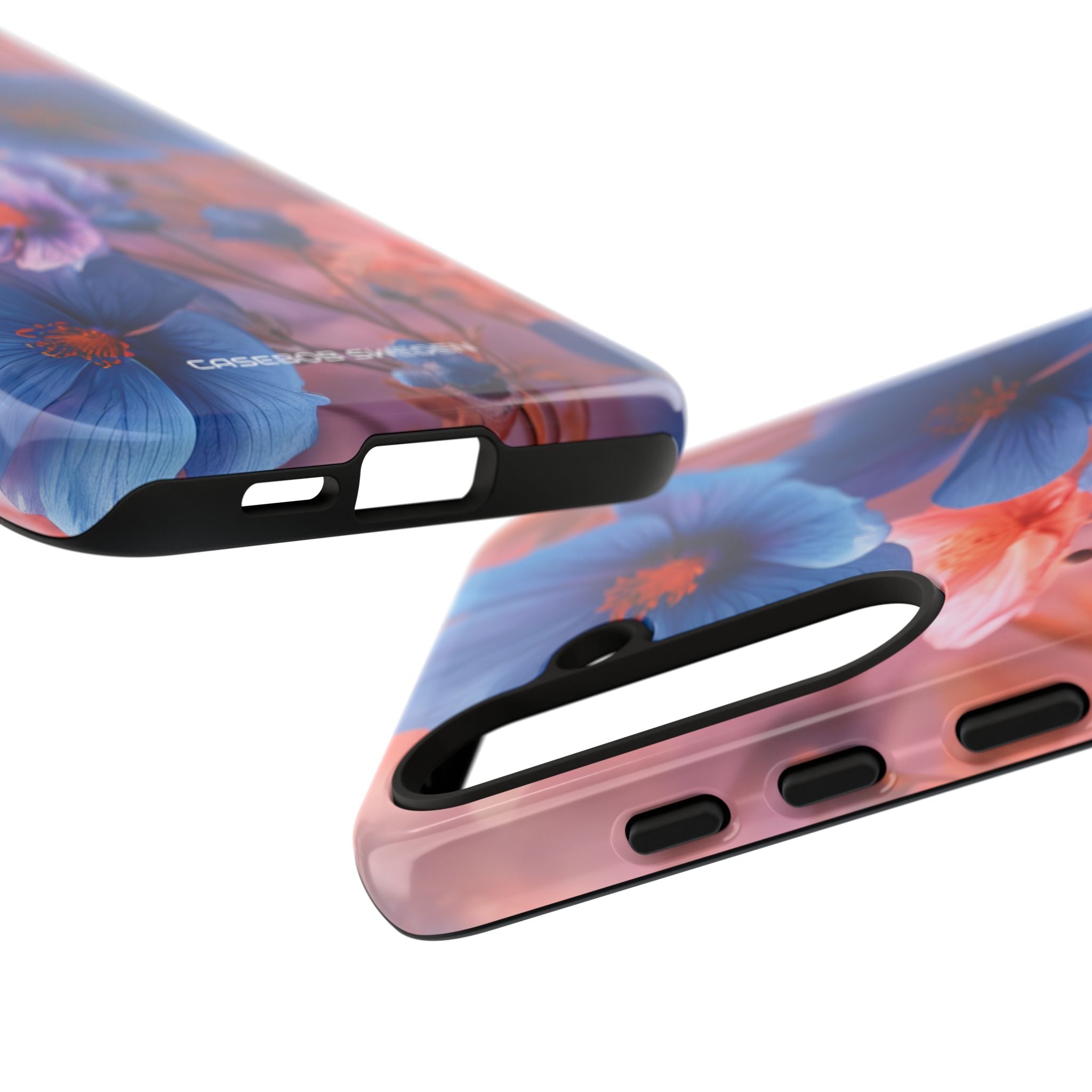 Blue Peach Blossoms - Tough Samsung S24 Phone Case