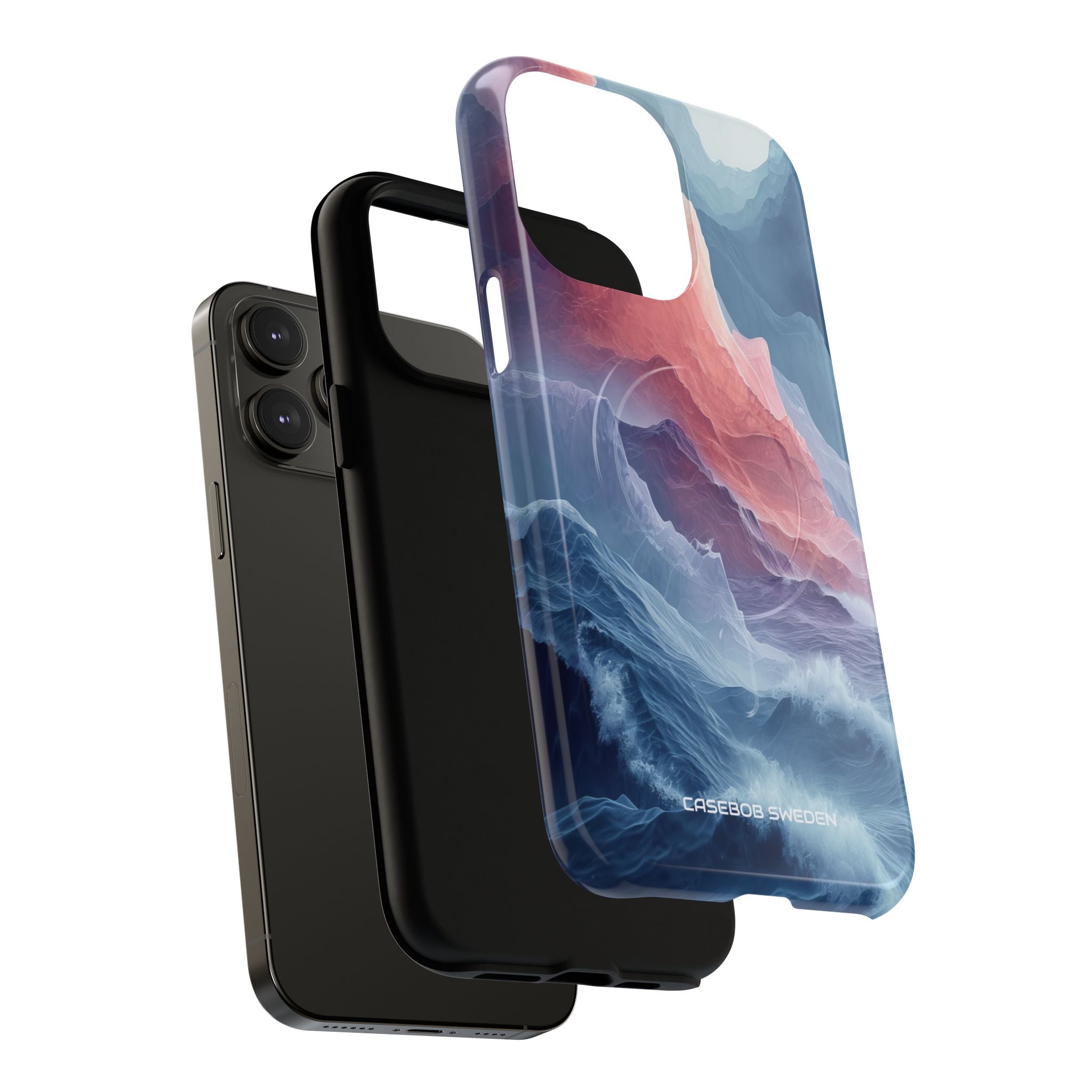 Mountain Wave Serenity - Tough + MagSafe® iPhone 14 Phone Case