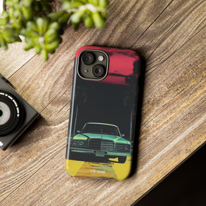 Retro Futuristic Nightscape - iPhone Case