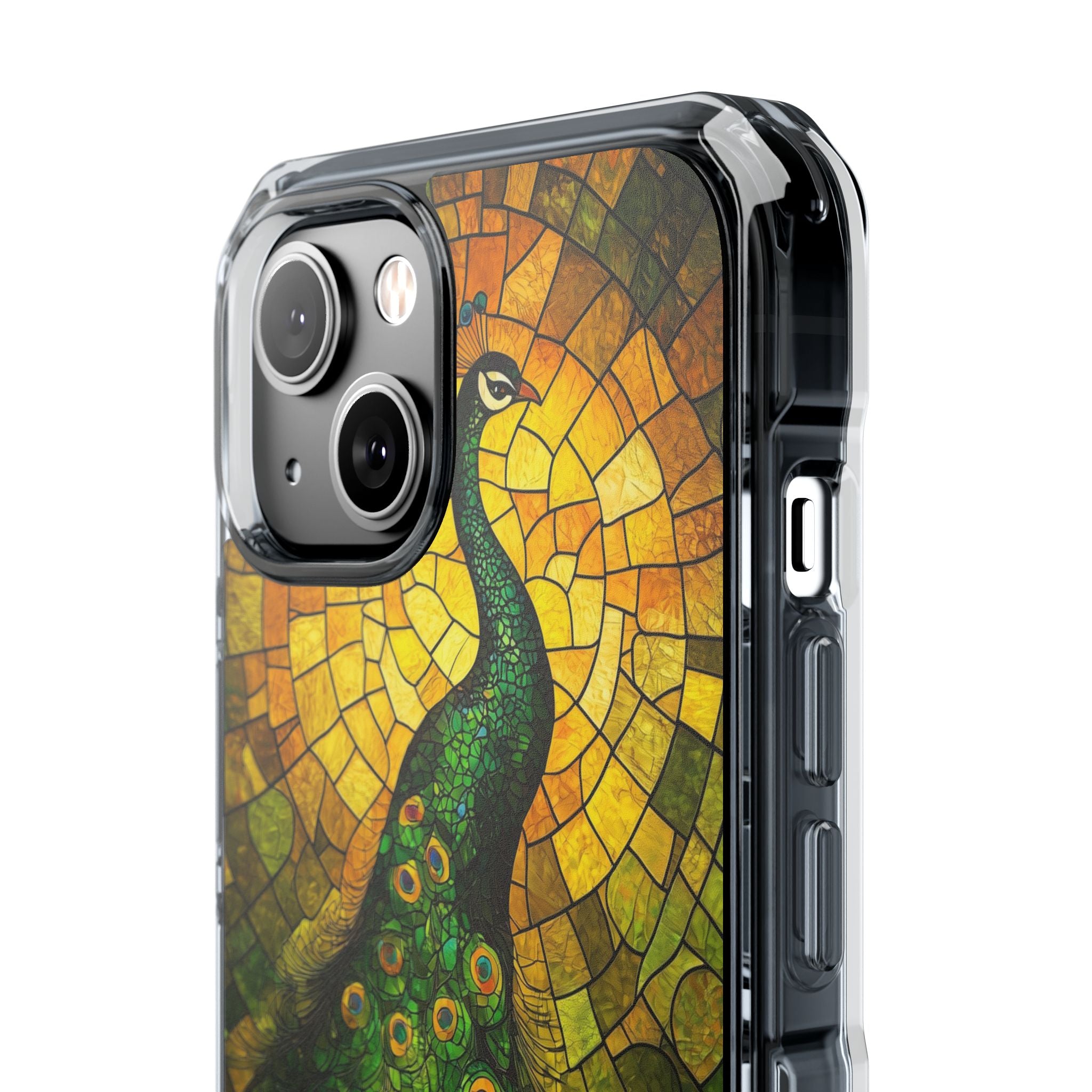 Peacock Spreads Light iPhone Case - Impact