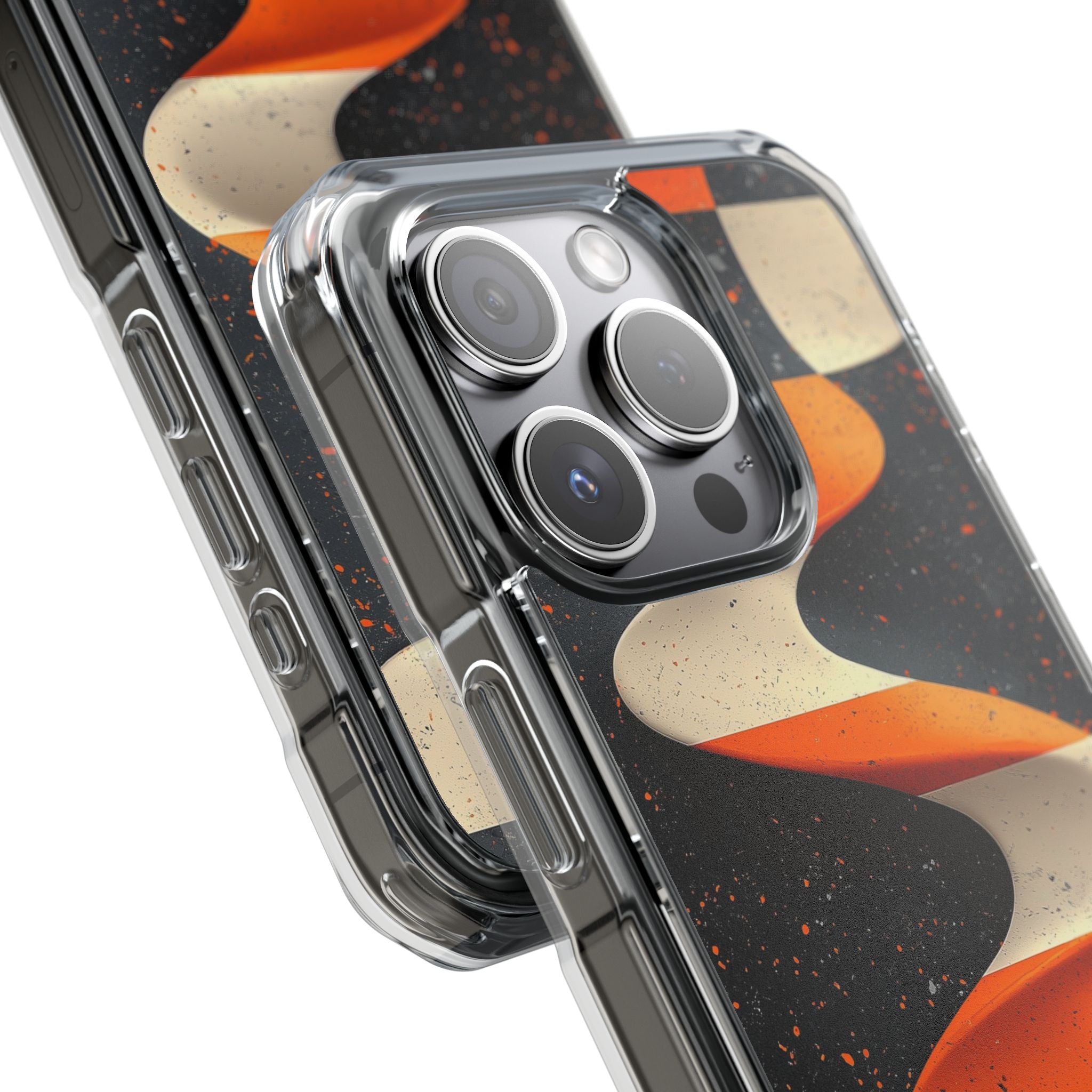 Orange Waves Flow iPhone Case - Impact