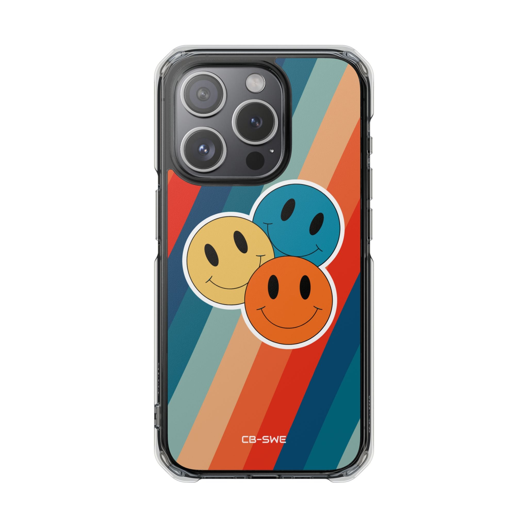 Retro Smiley Harmony iPhone Case - Impact